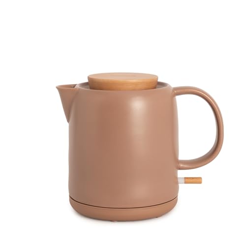 CREATE/KETTLE CERAMIC/Bouilloire électrique céramique Moka/Corps en céramique, chauffe en 5 minutes, capacité de 1L, système d'arrêt automatique, 1200W