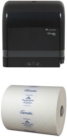 Georgia-Pacific HDS200B Black Cormatic Mechanical Dispenser Bundle with 6 Towel Refills