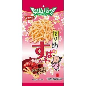 Slim Bag Stick Potato Snacks Suppamucho Refreshing Plum Taste 1.4oz 6pcs Japanese koikeya Ninjapo