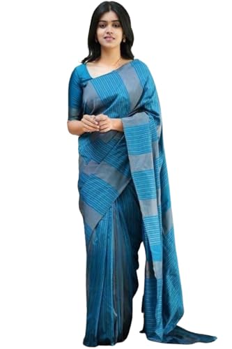 SGF11 Women's Kanjivaram Soft Silk Handloom Saree Golden Zari With Blouse Piece product image 10