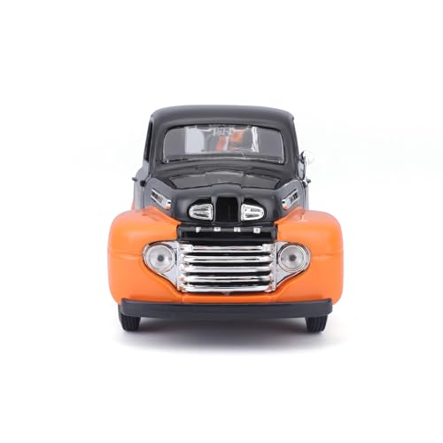 Camioneta Ford F-1 1948 con moto Harley 1958 escala 1:24 miniatura 4