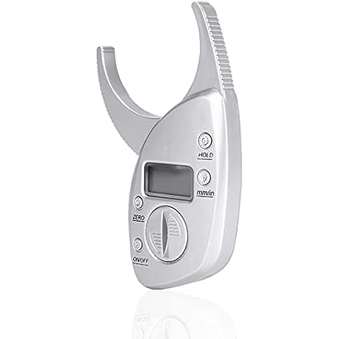 Body Fat Caliper Handheld BMI Körperfettmessgerät Body Measure Tape Arms Brust Oberschenkel oder Taille Maßband misst Körperfett für Männer und Frauen Cover