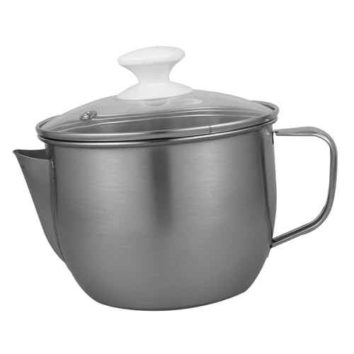 PAMINGONO Olla Filtrada Aceite Separador De Aceites Lata Grasa Acero Mango Antideslizante Verter Fácil Uso