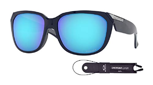 Oakley Rev Up OO9432 943202 59M Navy/Prizm Sapphire Sunglasses For Women+BUNDLE with Oakley Accessory Leash Kit