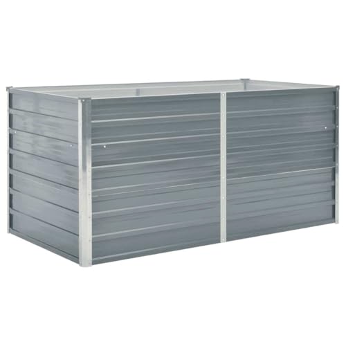 vidaXL Hochbeet Verzinkter Stahl 160x80x77cm Gartenbeet Pflanzbeet Frühbeet