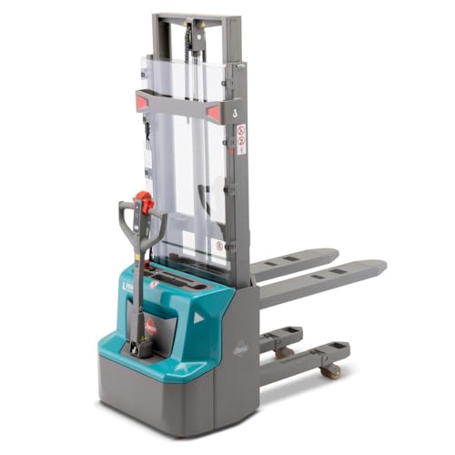 Ameise Elektro-Hochhubwagen PSE | 1.200 kg Tragkraft | 3.600 mm Hubhöhe | 1.150 mm Gabellänge | Lithium-Ionen-Batterie 24 V / 60 Ah mit Ladegerät | 2,5h Ladezeit | 2-fach-Teleskop-Hubgerüst Initialhub