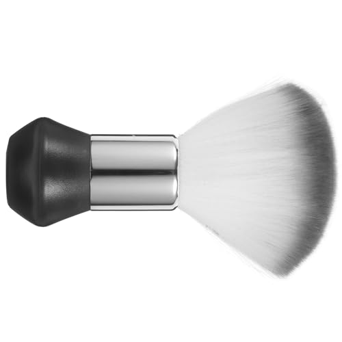 GANAZONO Cepillo para Cuello de Peluquería Multifuncional Cerdas Suaves Plumero de Limpieza para Cortar Pelo Herramienta Profesional para Barbería Color Gris Tamaño Estándar