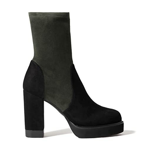 FOWT Chunky Platform Mid Calf Boots
