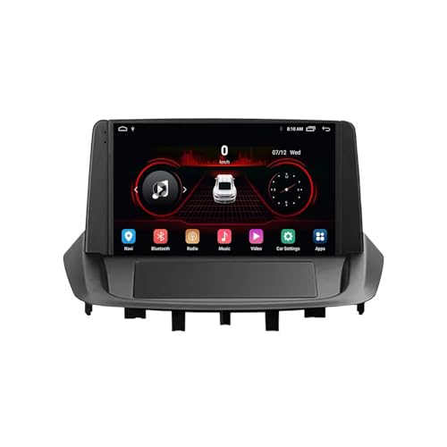 Radio coche 2 DIN pantalla para Renault Fluence 1 con cámara trasera, Bluetooth y Eq de audio