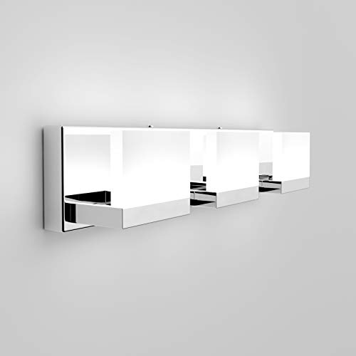 Tipace Modern 3 Lights LED Vanity Light for Bathroom Up and Down Chrome Bathroom Wall Light Fixtures Over Mirror(White Light 6000K) by Tipace - Image 6