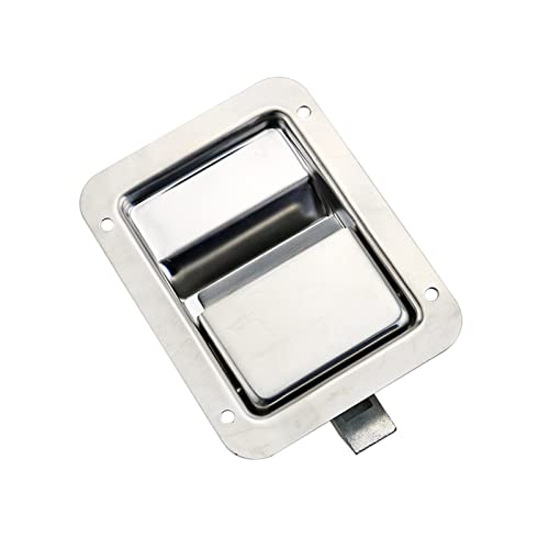 Truck Accessories Tool Box Lock 304 Stainless Steel Mirror-Polished Container Door Lock 1Pcs(No Lock Cylinder)