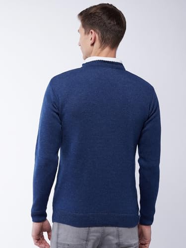 Image of Pivl Men's Winter Geometric Print Sweater - Warmth and Style for The Season||Winterwear||