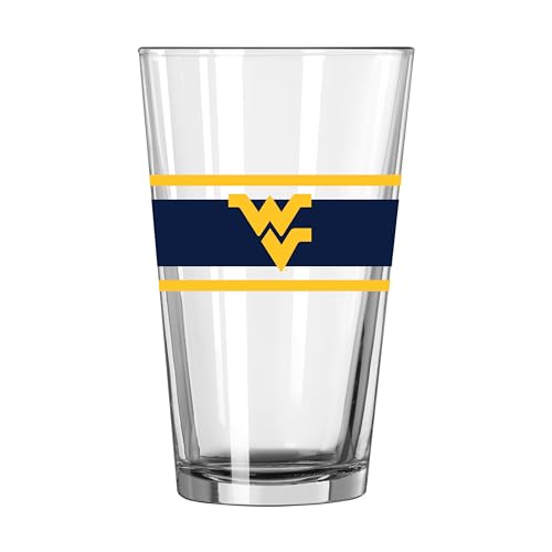 Image of Logo Brands NCAA 16 oz Pint Glass - Durable Glass With Bold Team Color- Chip-Resistant Rim Drinkware For Fans, Tailgates, Home Bars & Everyday Use