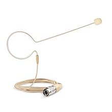 Premium Headset Microphone - Slim single earhook mic provides dependable, professional sound quality; comfortable & durable, perfect for all kinds of live performances & productions. Crystal-Clear Voice & Sound - Powerful, High sensitivity headworn m...