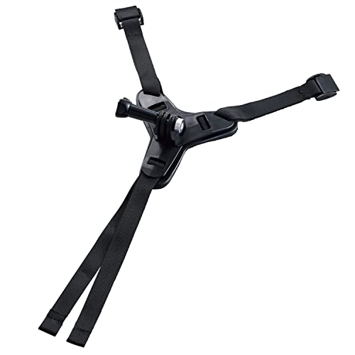 エレコム GoPro HERO10/9/8/7/6/5/MAX ヘルメットマウント GoPro汎用 顎部取付 バックル式 ブラック AC-MBHE01BK