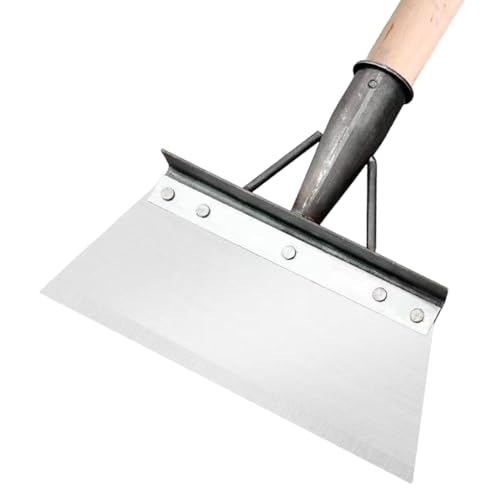Raschietto da giardino, pala piatta in metallo, ergonomica, leggera, per giardinaggio, multifunzione, robusto, per scavare, giardinaggio, bordatura del prato