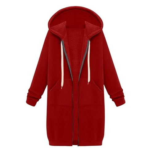 Mis Pedidos, Sudaderas Mujer Cremallera Elegantes Básico Forro Polar Chaqueta Navideño Forro Polar Mujer Clásico Retro Ropa De Navidad Mujer Otoño Cortavientos Chaleco Baratas 01 Rojo XXL