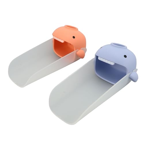 Extensor de Torneira Infantil de 2 Unidades, Extensor de Bico de bebê de Silicone Em Forma de Desenh
