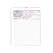 American Flag Blank Computer Checks / 250 Laser and Ink Jet Checks with Perforated Vouchers / 8.5
