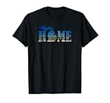 Michigan Home with the Mackinac Bridge T-Shirt