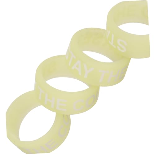 Baquetas silenciosas BESTonZON, 10 piezas, puntas luminosas para práctica, accesorios para batería, color amarillo, material silicona miniatura 7
