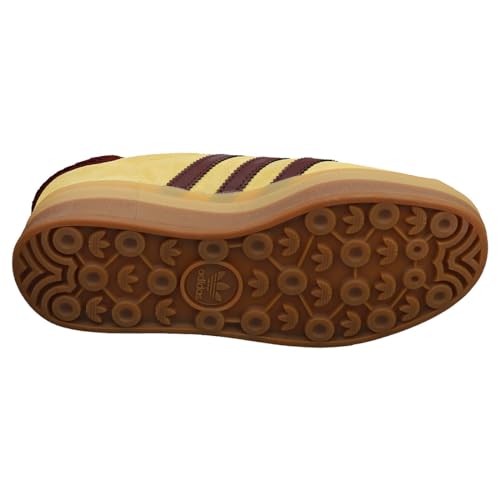 Image of adidas Women's Gazelle Bold Shoes Sneaker, Almost Yellow /Maroon, Size 10
