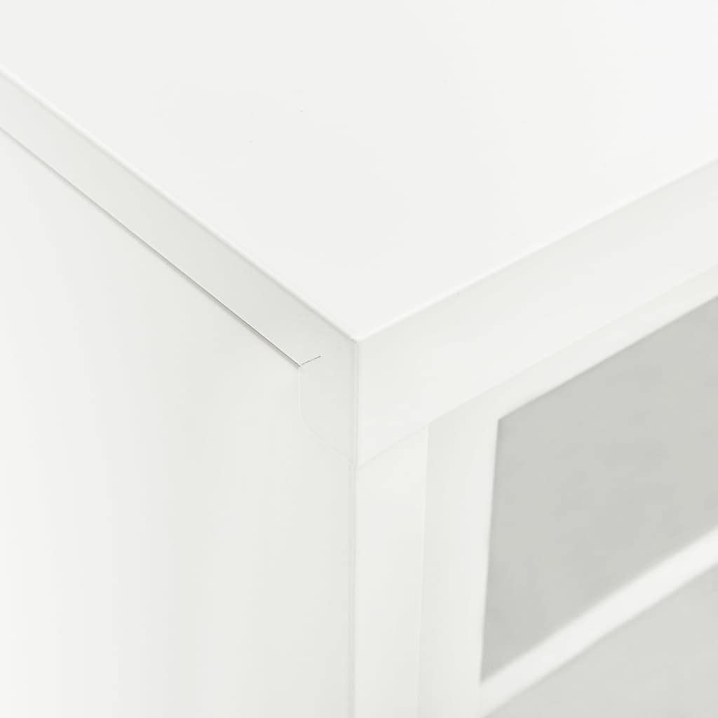 vidaXL Armario con Puerta corredera Acero Blanco 90x40x90 cm