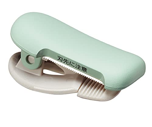 KOKUYO Washi Tape Cutter Masking Tape Dispenser Mini Portable Light Cutting Clip Type (10-15mm Pastel Green)