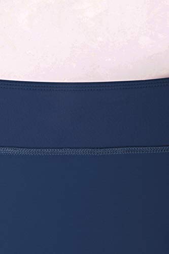 Jinxueer Women'S Plus Size Solid Board Shorts Bikini Tankini Swimsuit Bottom Mid Waisted Swimwear With Briefs And Pocket Navy thumb #4