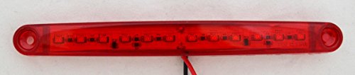 Luces traseras LED rojas de 24V con 12 diodos de alta intensidad para camión y remolque 2