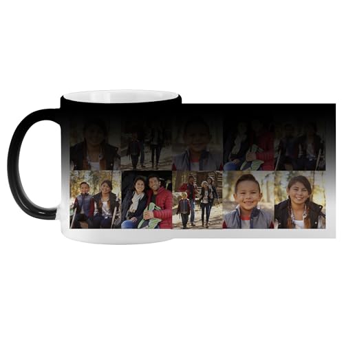 Let's Make Memories Personalized Color Changing Mug - Multi Photo - 11oz Coffee Mug - 5 Photos