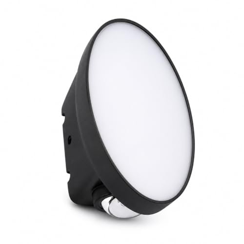 Image of Modern Outdoor Wall Light | 3-in-1 Color Changing LED Up Down Lamp | Waterproof Exterior Wall Sconce for Home, Gate, Garden, Balcony & Patio (Switch Control) (Orbs)