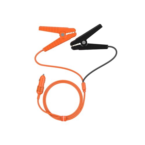 Jackery 12V Automobile Charging Cable, Cigarette Lighter Plug to Alligator Battery Clamps for Car...