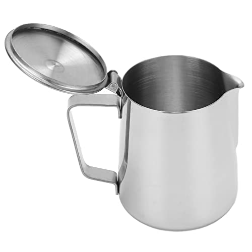 Semiter Milchaufschäumer, Milchaufschäumer mit glattem Wasser aus 304 Edelstahl für Home Coffee Shop