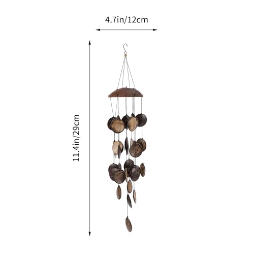 Carillon Éolien LABRIMP en Coque de Noyer Artisanale et Résistante - 3