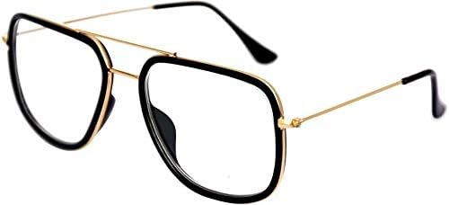 Sheomy Sunglasses Eyeglasses Frames For Eye Glasses For Mens Womens Girls Boys (Clear-Clubmaster-Black-Frame-Single) Glasses/Computer Reading/Gaming/TV/Phones Glasses for Women Men