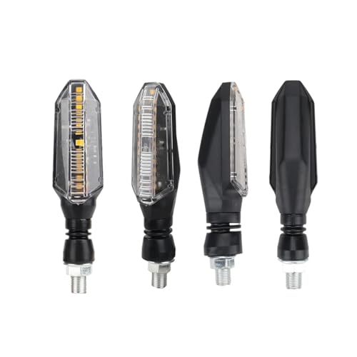 Clignotants moto 12V universels orange | Lot de 4 feux 10mm