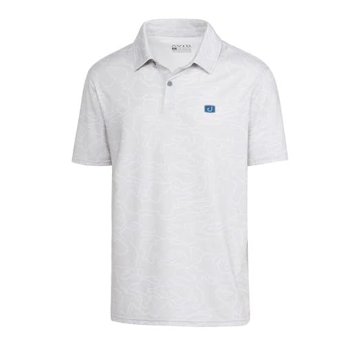 Adrift Camo Pacifico Performance Polo - Adrift Seafoam