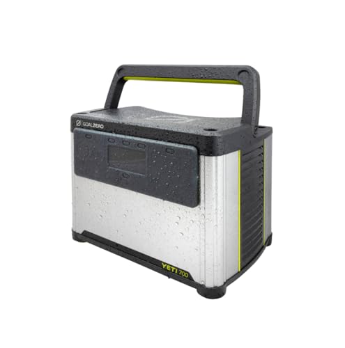 Image of Goal Zero Yeti Portable Power Station, Yeti 700 + Nomad 100, 677 Watt Hour LiFePO4 Battery, Water resistant & Dustproof Solar Generator For Outdoors, Camping, Tailgating, & Home