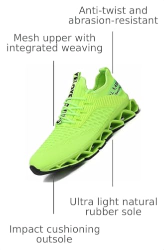 Image of Chopben Men's Running Shoes Blade Non Slip Fashion Sneakers Breathable Mesh Soft Sole Casual Athletic Walking Shoes