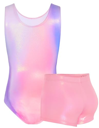 Image of TENVDA Girl's One Piece Swimsuit Sparkle Sleeveless One-Piece Bathing Suits Swimwear for Kids 2-12 Years Old