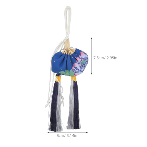 Pochette aroma vacío estilo chino con borla miniatura 2