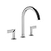 Newport Brass 3-2486/24 Priya Roman Tub Filler Faucet with Metal Lever Handles, Polished Gold