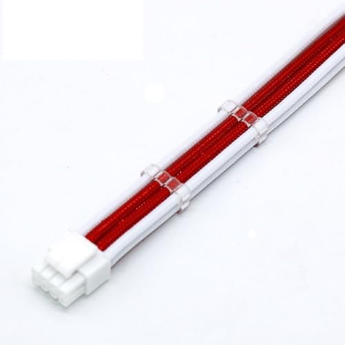 Cavo di alimentazione prolunga da cm 4+4 pin a 8 pin 11 colori tra cui scegliere UL 1007 18awg20cm bianco uv rosso