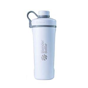 BlenderBottle Radian Insulated Stainless Steel Shaker Bottle, 26- Ounce, Matte White (Pack of 1)