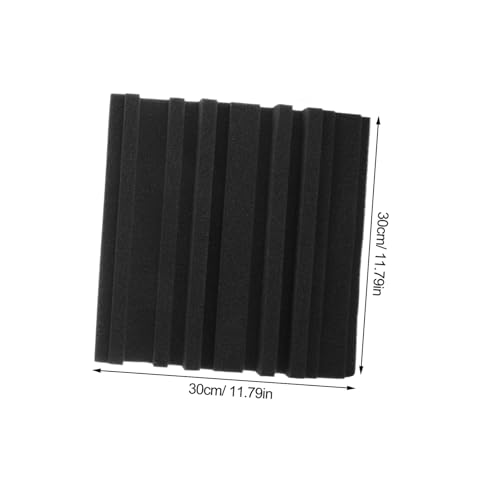 Paneles acústicos insonorizantes 6 pcs alta densidad para grabación y aislamiento de sonido MINAOLULUS negro miniatura 2