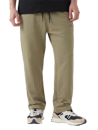 Image of FYLTR Men's Relaxed Fit Mid Rise Track Pant | Cotton Blend | Functional 3-Pocket Design | Casual Track Pant with Drawstring