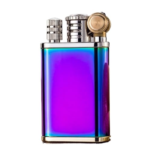 Mechero de aceite 2 en 1, con queroseno vintage, recargable, impermeable, para acampar al aire libre y senderismo, partidos para siempre, regalo para aventureros