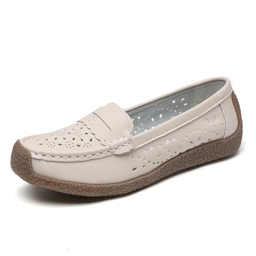 Mocassins en cuir pour femmes parfaits pour la conduite et la marche