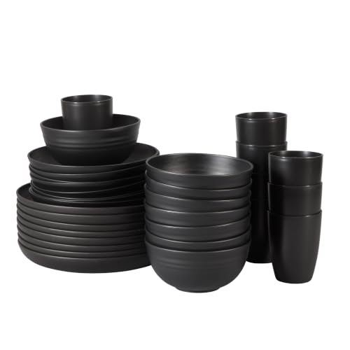 Gibson Home Plates and Bowls Set, 32 Piece Wheat Straw Dinnerware for 8 by Gibson Home - Used condition - Image 6